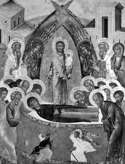 Рис 129 Успение Пресвятой Богородицы Старинная икона Конец 1540х годов - фото 132
