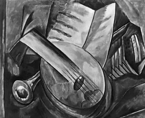 Ж Брак Натюрморт с музыкальными инструментами 1908 Брак производственный - фото 51