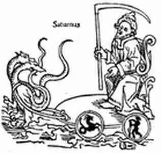 Рис 77 Средневековое изображение планеты Сатурн с косой серпом смерти в - фото 77