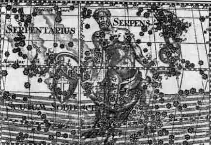 Рис 140 Средневековое изображение созвездия Змиедержца держащего на своих - фото 140