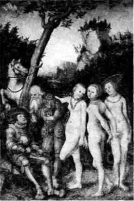 Рис 35 Картина Луки Кранаха 14721553 Суд Париса Античный сюжет - фото 35