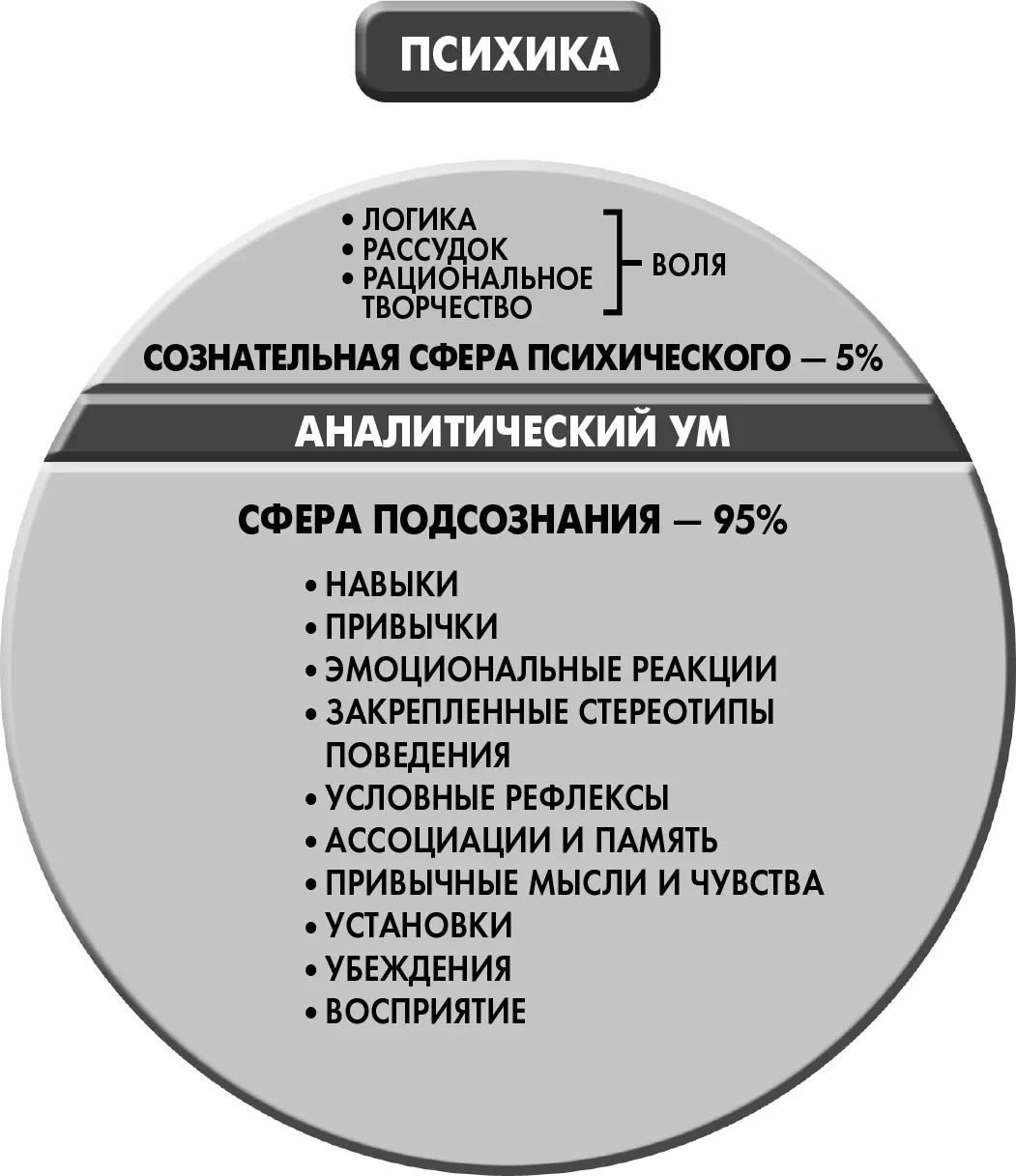 Рисунок 64 Это условная схема соотношения сознательной сферы психики - фото 19