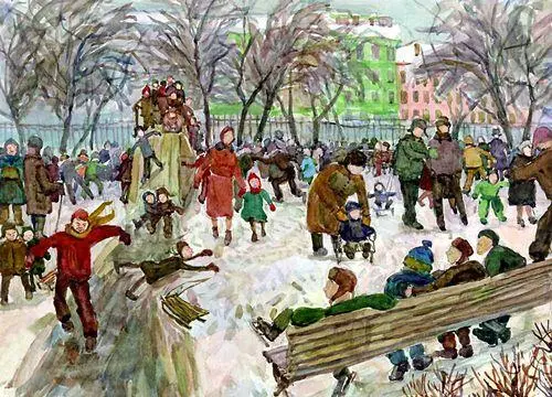 Рисунки детей На бульваре девочка 15 лет Рисунки детей Солнце и - фото 346