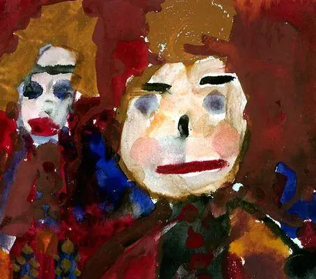 Рисунки детей Клоуны девочка 4 лет Детское творчество - фото 358