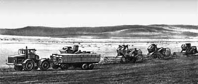 Уборка зерновых в колхозе им Ленина Кировского района На обогатительной - фото 215
