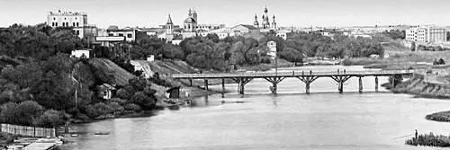 Река Цна в городе Тамбове 1970 Тамбовская область Тамбовская областьв - фото 265