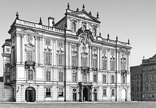 Прага Архиепископский дворец 1767 Прага Собор св Вита 13441929 Прага - фото 22