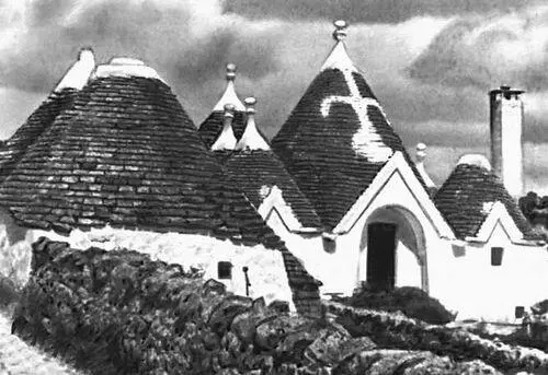 Народная архитектура Каменные жилища трулли близ Локоротондо Апулия - фото 199