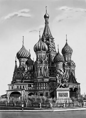 Храм Василия Блаженного в Москве 155560 Зодчие Барма и Постник Общий вид - фото 329