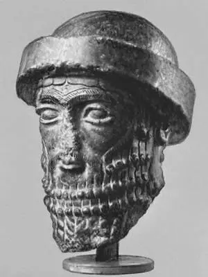 Портретная голова царя Хаммурапи 18 в до н э Лувр Париж Оттиск - фото 15