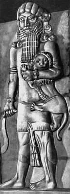 Гильгамеш со львом Ассирийский рельеф Зиккурат в Уре 2221 вв до н э - фото 18