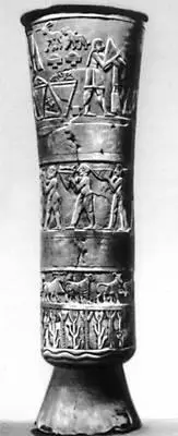 Культовый сосуд из храма богини Иннин в Уруке Алебастр Начало 3го тыс до н - фото 21