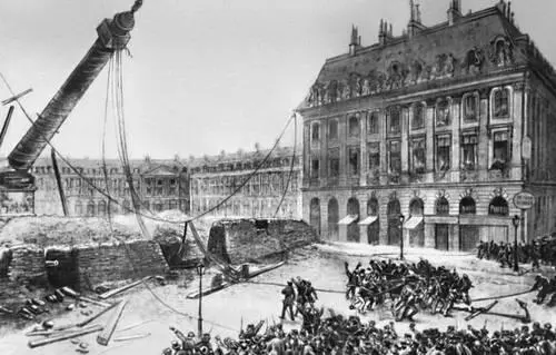 Разрушение Вандомской колонны 16 мая 1871 Гравюра 19 в Вандриес Жозеф - фото 223