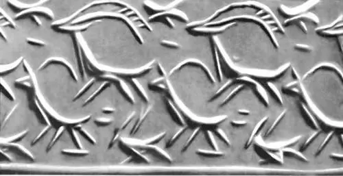 Оттиск цилиндрической печати с изображением животных 2я четв 3го тыс до н - фото 24