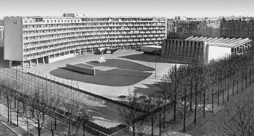 Париж Здание ЮНЕСКО 195357 Архитекторы М Л Брёйер Б Зерфюсс П Л - фото 145