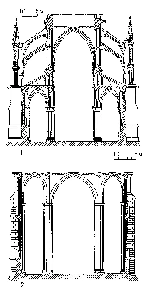 Разрезы готических храмов 1 Собор в Реймсе Франция 12111311 2 Зальная - фото 149
