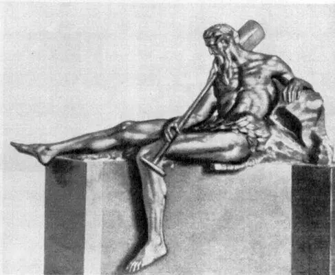 Г Р Доннер Божество реки Энс Свинец 1738 Музей барокко Вена Голова - фото 193