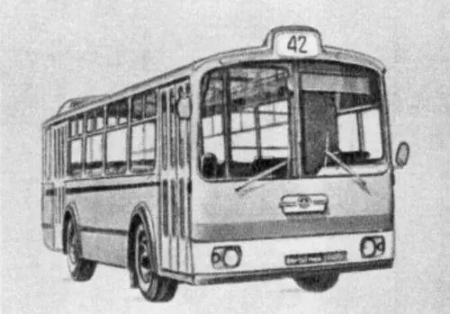 Городской автобус средней вместимости ЛАЗ698 Сочлененный автобус фирмы - фото 221
