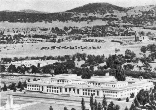 У Б Гриффин Здание парламента в Канберре 1927 Канберра Демонстрация - фото 139