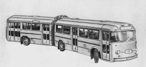 Сочлененный автобус фирмы Хеншель ФРГ Междугородный автобус большой - фото 222