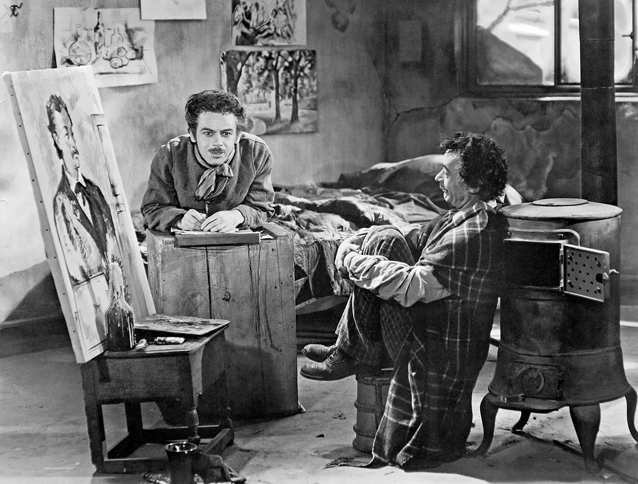 Кадр из фильма Жизнь Эмиля Золя 1937 Выходит Сезанну предстояло пройти еще - фото 6