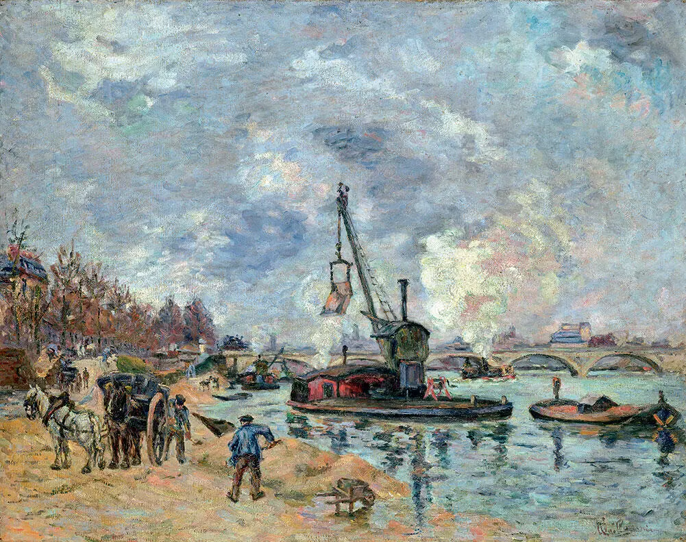 41 Арман Гийомен Сена в Берси 18731875 42 Сена в Берси копия картины - фото 84