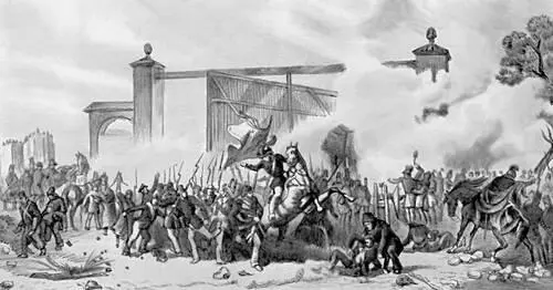 Вена 28 октября 1848 Баррикадная борьба на линии СанктМарксера Литография Х - фото 28