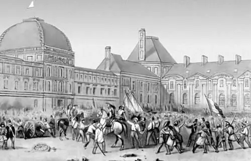 Братание восставшего народа с войсками у дворца Тюильри 24 февраля 1848 - фото 27