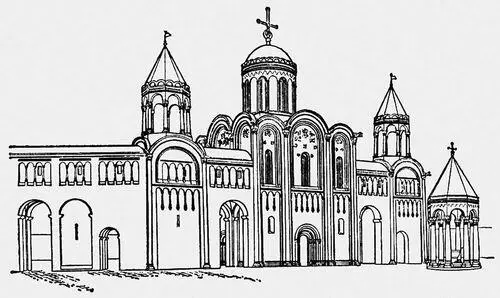 Реконструкция ансамбля княжеской резиденции 12 в в Боголюбове автор Н Н - фото 215