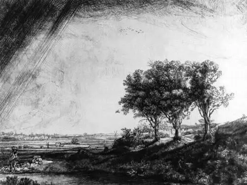 Рембрандт Три дерева Офорт 1643 Рембрандт Святое семейство 1654 - фото 276