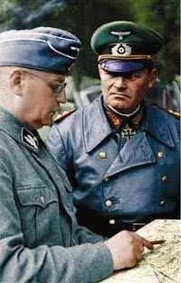 Эрих Гепнер справа с бригадефюрером СС Вальтером Крюгером октябрь 1941 года - фото 227