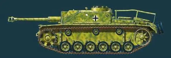 StuG III AusfG модификация немецкой средней самоходноартиллерийской - фото 652