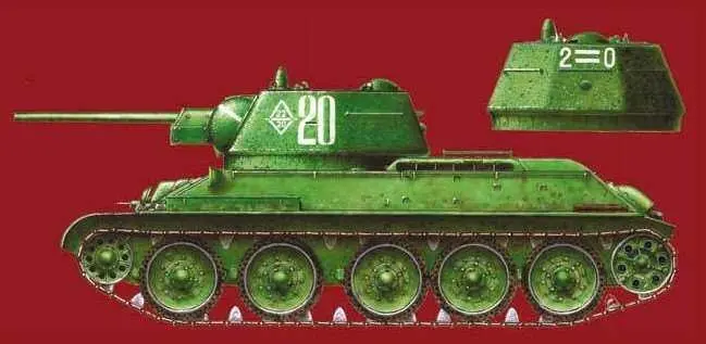 Советский средний танк Т3476 выпускавшийся в 19421943 годах Для увеличения - фото 675