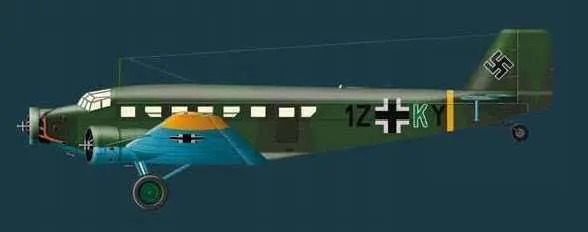 Junkers Ju523m основной немецкий военнотранспортный самолет Второй мировой - фото 289