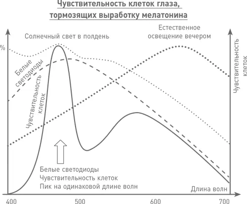Свет с большим количеством синего излучения стимулирует нашу бдительность и - фото 46