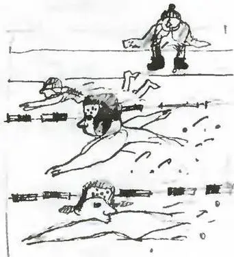 Так что пришлось переучиваться на кроль ноги по очереди колотят по воде руки - фото 85