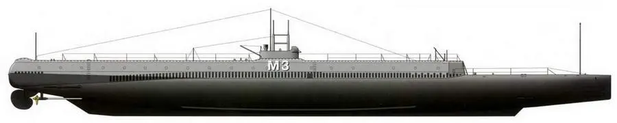 Подводная лодка М3 после переоборудования в минный заградитель 1928 г - фото 128