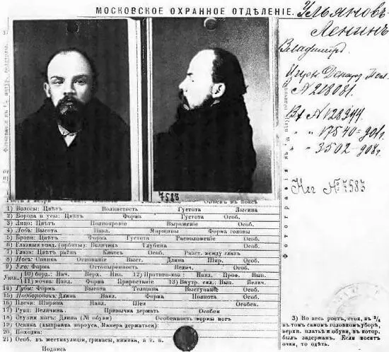 Формуляр полиции на В И Ульянова 1895 год Ленин на тот момент уже был - фото 16