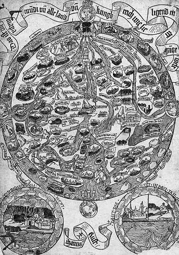 Рис 532 Средневековая карта Ганса Рюста Hans Rüst 1480 года Наглядно - фото 236