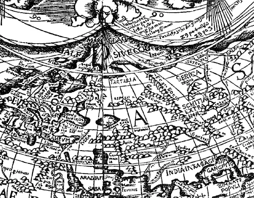 Рис 537 Фрагмент карты Апиана с изображением РусиТартарии Взято из 1459 - фото 241