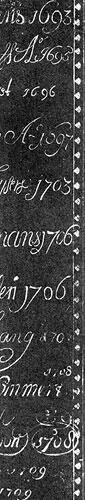 Рис 692 Даты XVII века и начала XVIII века на бельгийских табличках J693 - фото 349