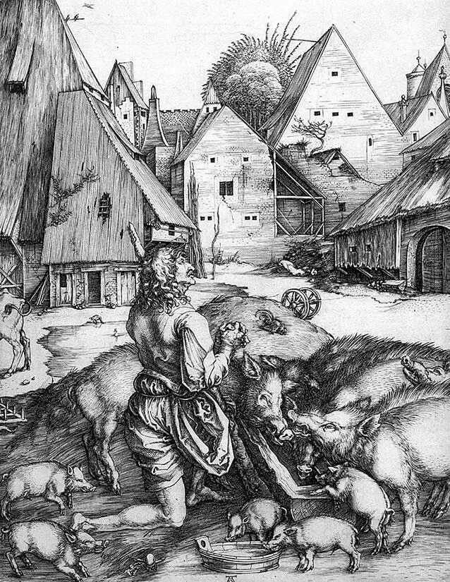 Альбрехт Дюрер Возвращение блудного сына 1496 Галерея Кунстхалле Карлсруэ - фото 18