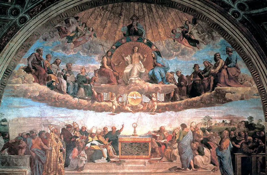Рафаэль Санти Диспута 15091511 Станца делла Сеньятура Ватикан Рафаэль - фото 114