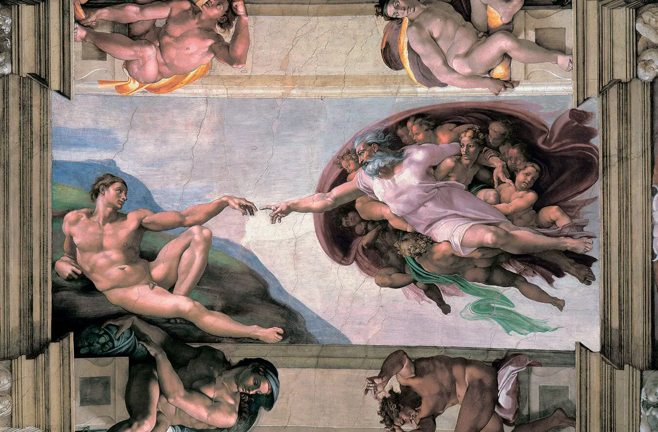 Микеланджело Буонаротти Сотворение Адама 1510 Сикстинская капелла Ватикан - фото 123