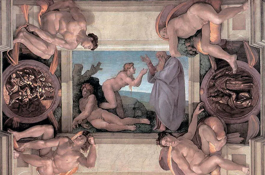 Микеланджело Буонаротти Сотворение Евы 1510 Сикстинская капелла Ватикан - фото 124