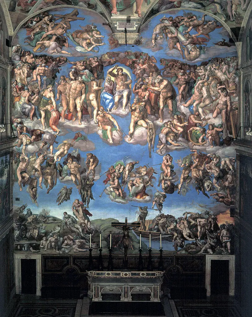 Микеланджело Буонаротти Страшный суд 15371541 Сикстинская капелла Музеи - фото 127