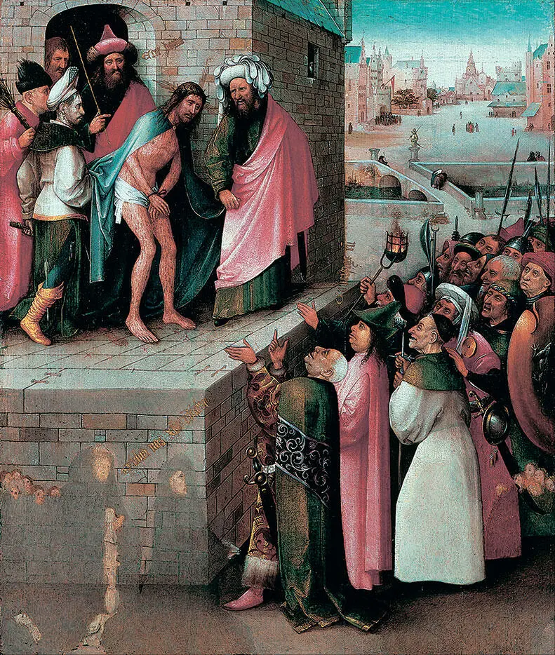 Иероним Босх Ecce Homo Христос перед толпой ок 14801485 Штеделевский - фото 128