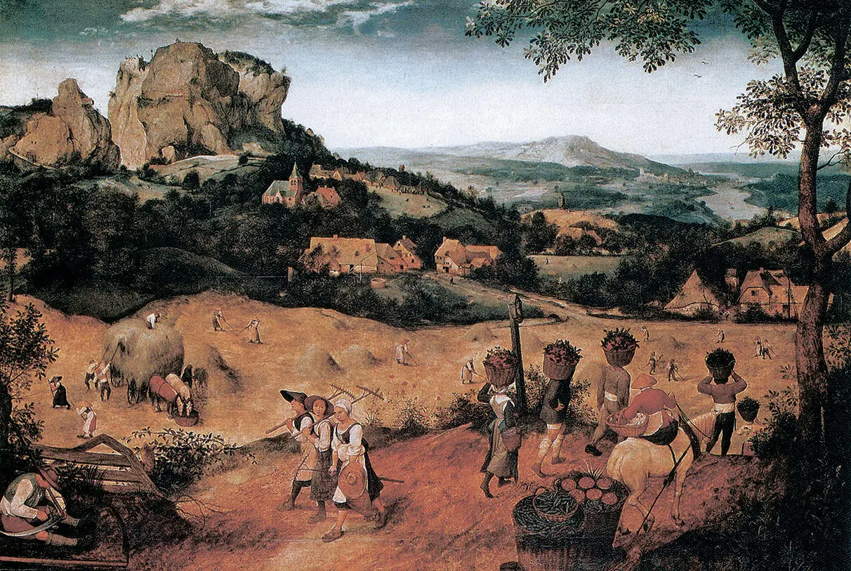 Питер Брейгель Старший Двенадцать месяцев Сенокос 1565 Дворец Лобковица в - фото 140