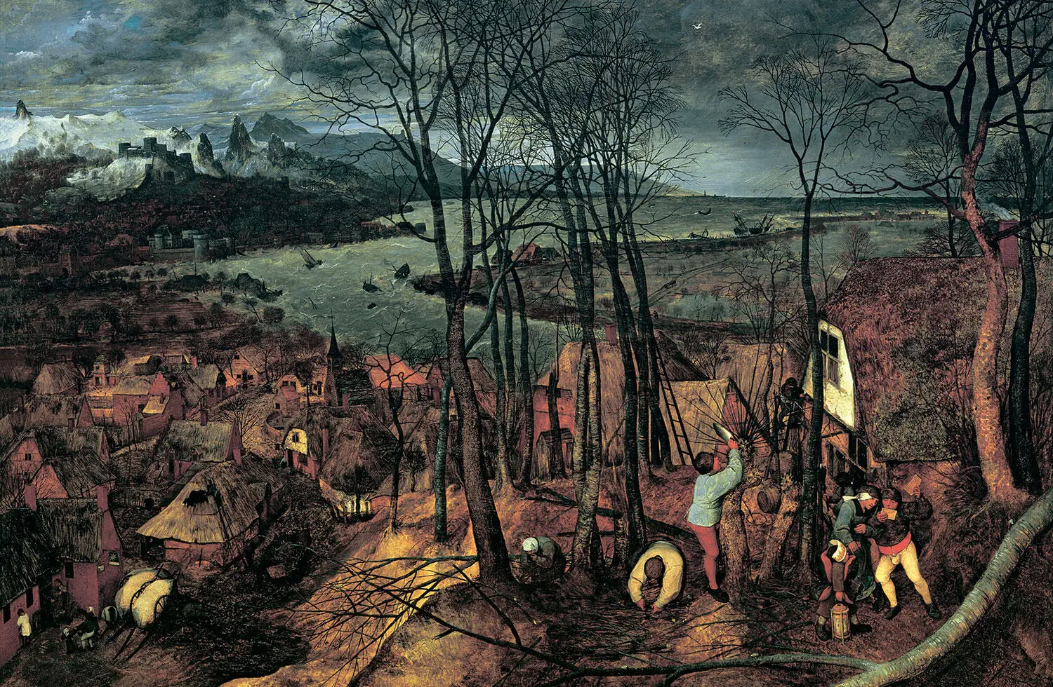 Питер Брейгель Старший Двенадцать месяцев Сумрачный день 1565 Музей истории - фото 141