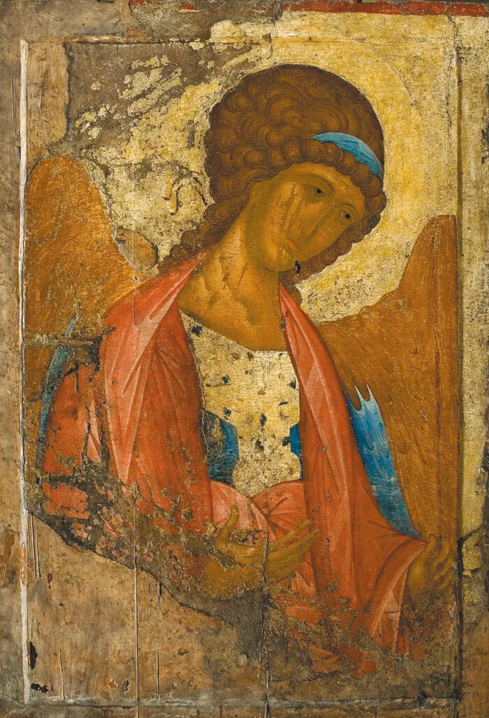 Андрей Рублев Архангел Михаил Звенигородский чин 1410е гг Государственная - фото 101